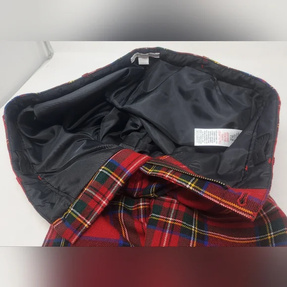 Burberry Children Boys Wool Dress Pants Red Tartan Plaid Winter Lined 14Y 29"W - Picture 5 of 16